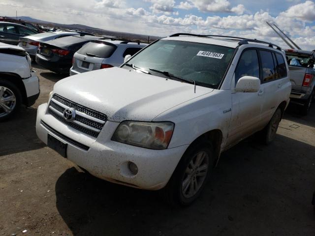 JTEEW21A770036913 - 2007 TOYOTA HIGHLANDER HYBRID WHITE photo 1