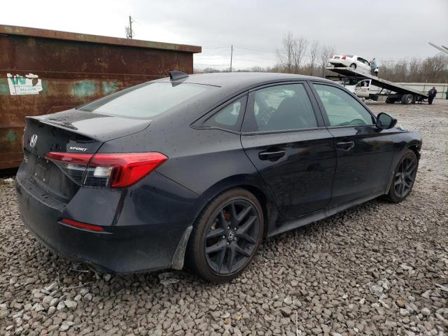 2HGFE2F58NH575803 - 2022 HONDA CIVIC SPORT BLACK photo 3