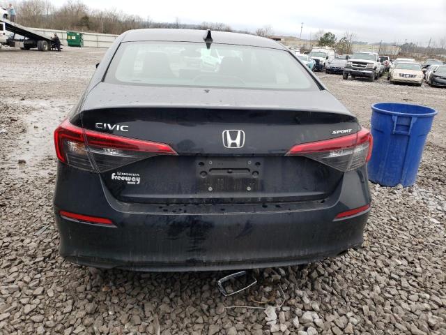 2HGFE2F58NH575803 - 2022 HONDA CIVIC SPORT BLACK photo 6