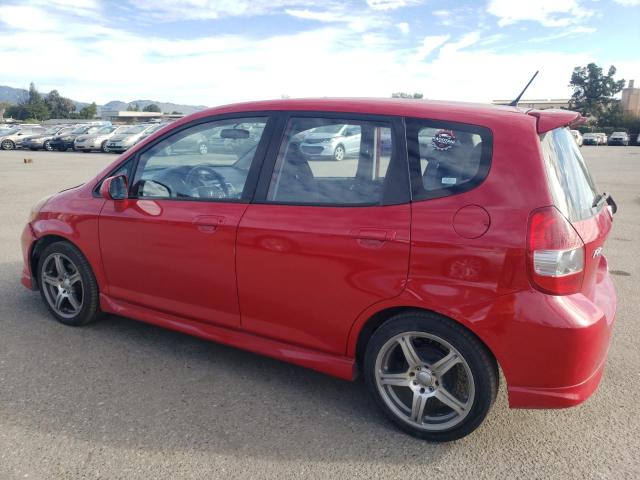 JHMGD38617S042025 - 2007 HONDA FIT S RED photo 2