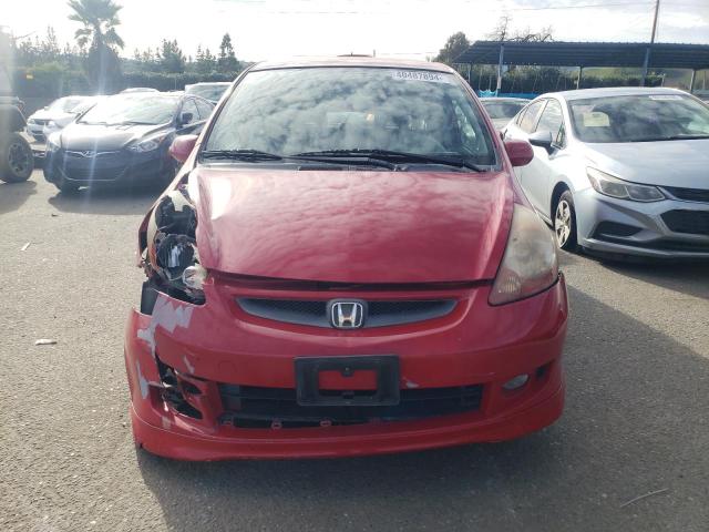 JHMGD38617S042025 - 2007 HONDA FIT S RED photo 5