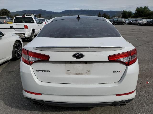 5XXGR4A61DG131716 - 2013 KIA OPTIMA SX WHITE photo 6