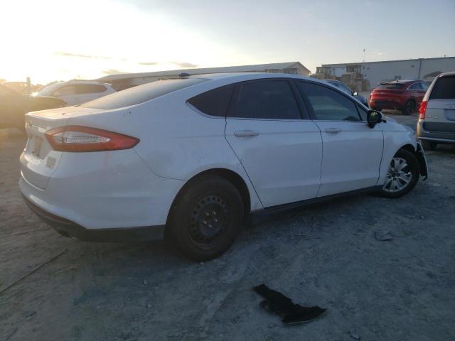 3FA6P0G78DR344471 - 2013 FORD FUSION S WHITE photo 3