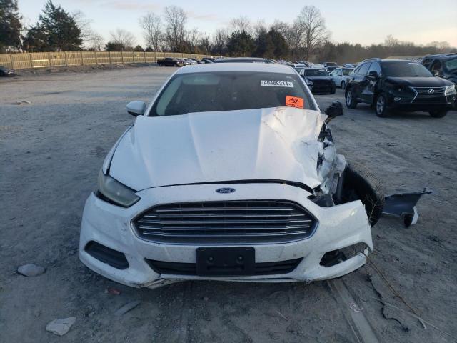 3FA6P0G78DR344471 - 2013 FORD FUSION S WHITE photo 5