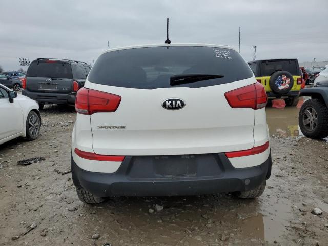 KNDPBCAC3F7681127 - 2015 KIA SPORTAGE LX WHITE photo 6