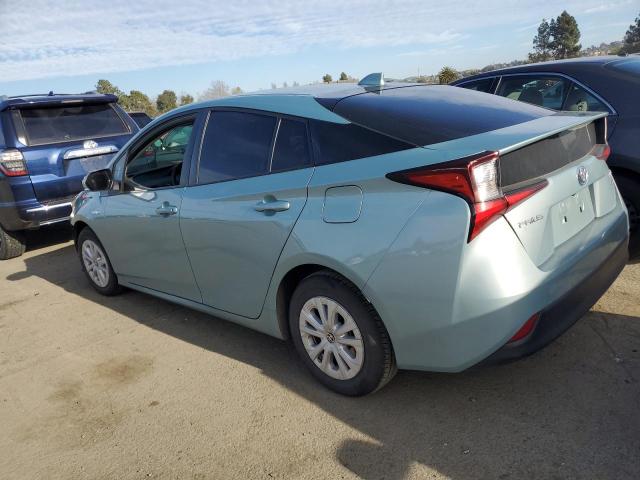 JTDKARFU7L3112494 - 2020 TOYOTA PRIUS L GREEN photo 2