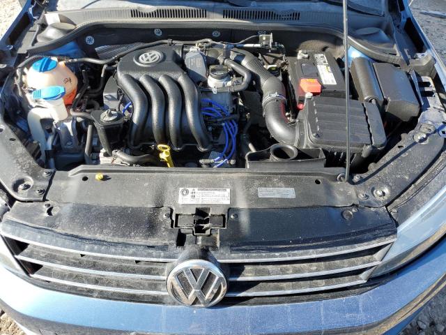 3VW1K7AJ2FM252088 - 2015 VOLKSWAGEN JETTA BASE Կապույտ լուսանկար 11