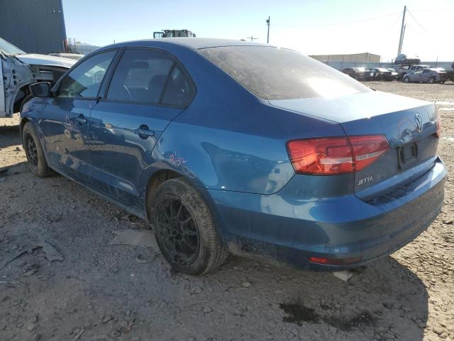 3VW1K7AJ2FM252088 - 2015 VOLKSWAGEN JETTA BASE Կապույտ լուսանկար 2