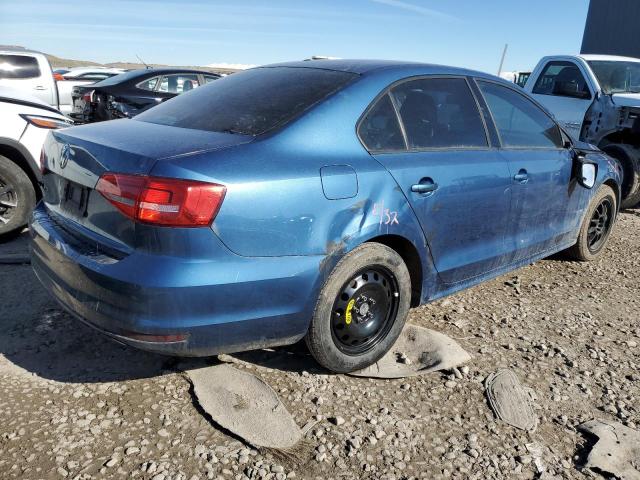3VW1K7AJ2FM252088 - 2015 VOLKSWAGEN JETTA BASE Կապույտ լուսանկար 3