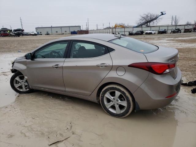 5NPDH4AEXGH720642 - 2016 HYUNDAI ELANTRA SE GRAY photo 2