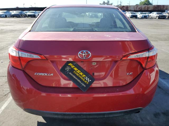 5YFBURHE5EP063321 - 2014 TOYOTA COROLLA L RED photo 6