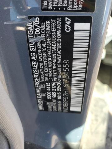 WDBRF52H16F734558 - 2006 MERCEDES-BENZ C 230 BLUE photo 12