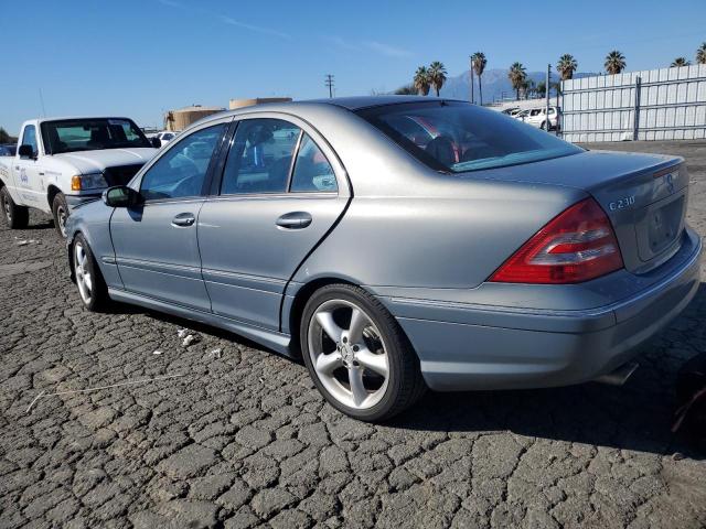 WDBRF52H16F734558 - 2006 MERCEDES-BENZ C 230 BLUE photo 2