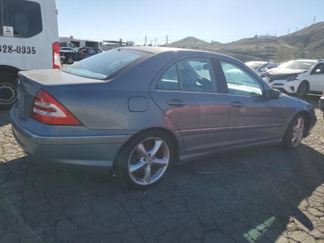 WDBRF52H16F734558 - 2006 MERCEDES-BENZ C 230 BLUE photo 3