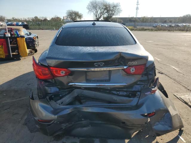 JN1BV7AP8FM349944 - 2015 INFINITI Q50 BASE GRAY photo 6