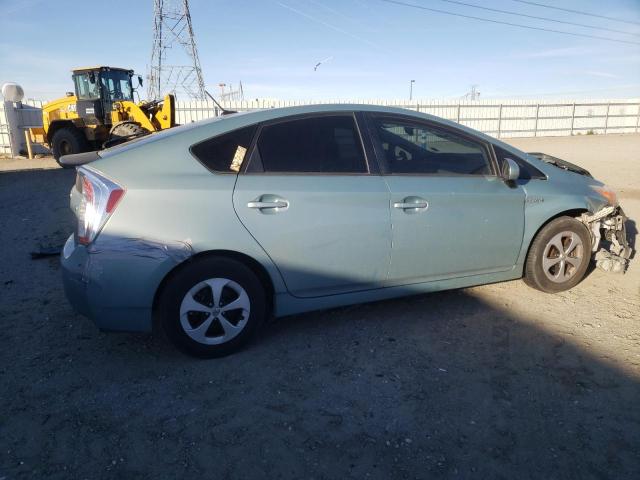 JTDKN3DU3E1816663 - 2014 TOYOTA PRIUS GREEN photo 3