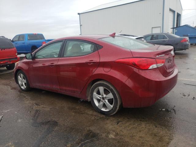 5NPDH4AE9DH438939 - 2013 HYUNDAI ELANTRA GLS RED photo 2