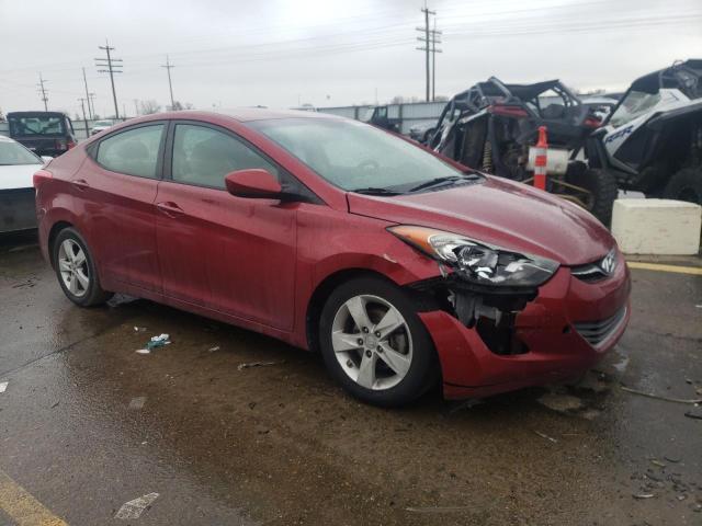 5NPDH4AE9DH438939 - 2013 HYUNDAI ELANTRA GLS RED photo 4