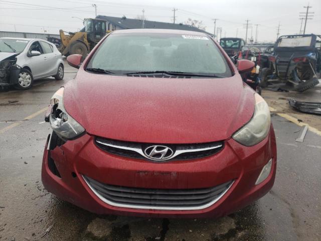 5NPDH4AE9DH438939 - 2013 HYUNDAI ELANTRA GLS RED photo 5