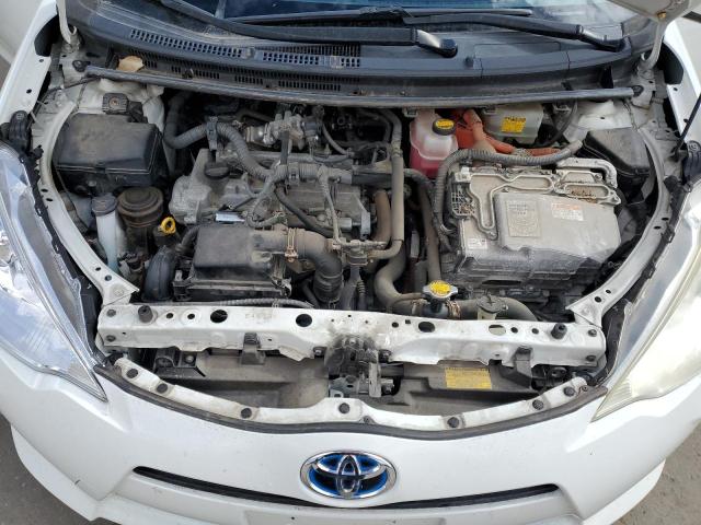 JTDKDTB32D1547664 - 2013 TOYOTA PRIUS C WHITE photo 11