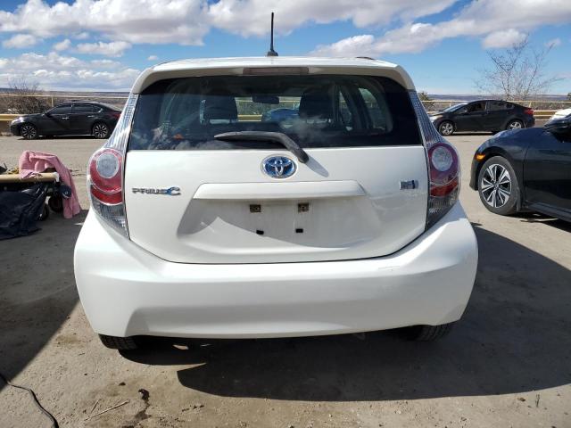 JTDKDTB32D1547664 - 2013 TOYOTA PRIUS C WHITE photo 6