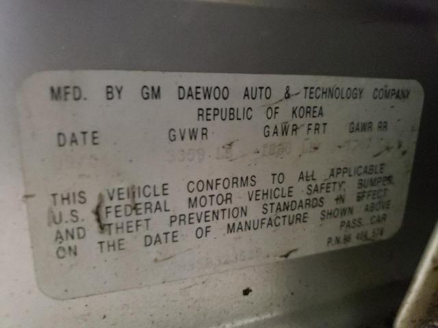 KL1TD52655B323527 - 2005 CHEVROLET AVEO BASE Gümüş foto 12