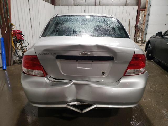 KL1TD52655B323527 - 2005 CHEVROLET AVEO BASE Gümüş foto 6