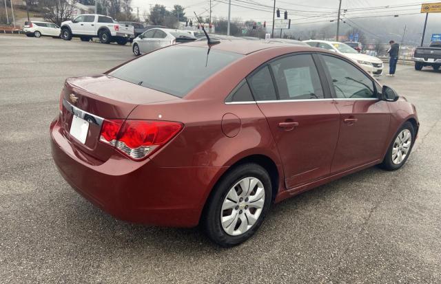 1G1PC5SH3C7194307 - 2012 CHEVROLET CRUZE LS BURGUNDY photo 4