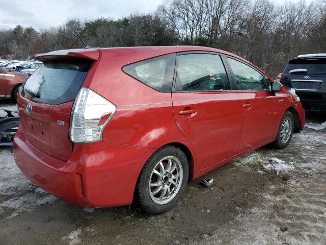 JTDZN3EU5C3095633 - 2012 TOYOTA PRIUS V RED photo 3