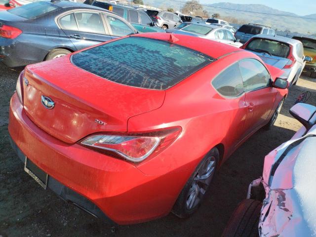 KMHHT6KD7DU103553 - 2013 HYUNDAI GENESIS CO 2.0T RED photo 3