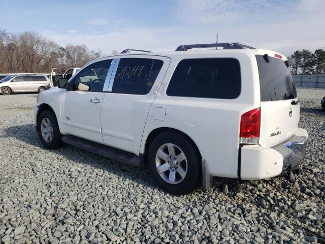 5N1BA08A27N706575 - 2007 NISSAN ARMADA SE WHITE photo 2