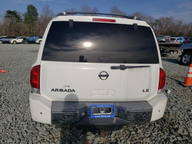 5N1BA08A27N706575 - 2007 NISSAN ARMADA SE WHITE photo 6