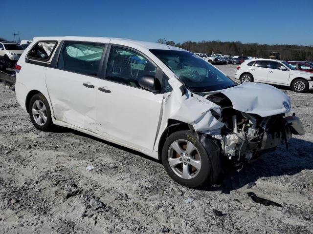 5TDZK3DC8BS154852 - 2011 TOYOTA SIENNA WHITE photo 4