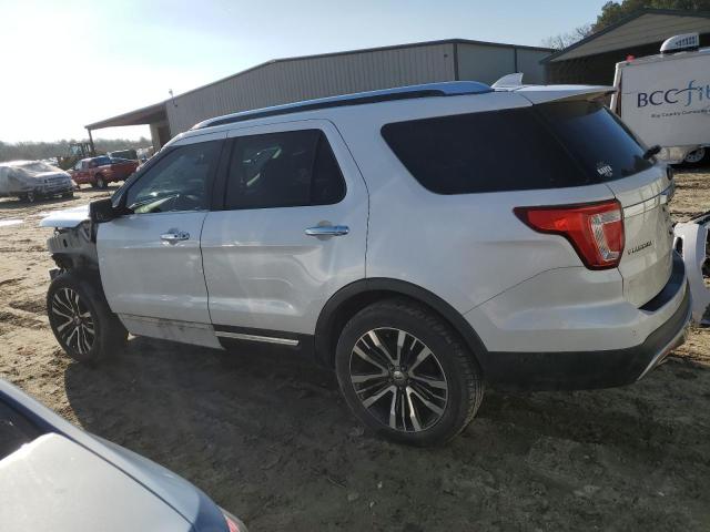 1FM5K8HT4GGB83624 - 2016 FORD EXPLORER PLATINUM WHITE photo 2