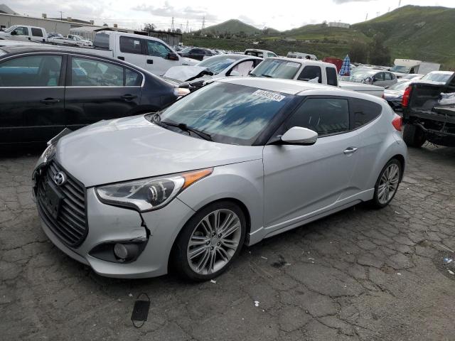 KMHTC6AE9GU284115 - 2016 HYUNDAI VELOSTER TURBO SILVER photo 1