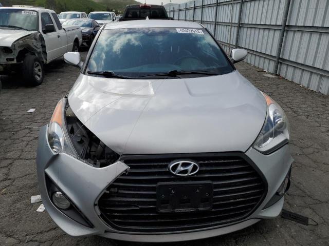 KMHTC6AE9GU284115 - 2016 HYUNDAI VELOSTER TURBO SILVER photo 5