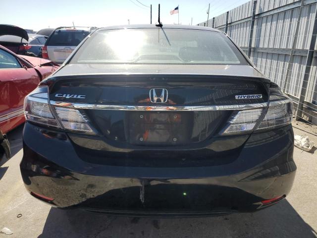 19XFB4F35DE204108 - 2013 HONDA CIVIC HYBRID L BLACK photo 6