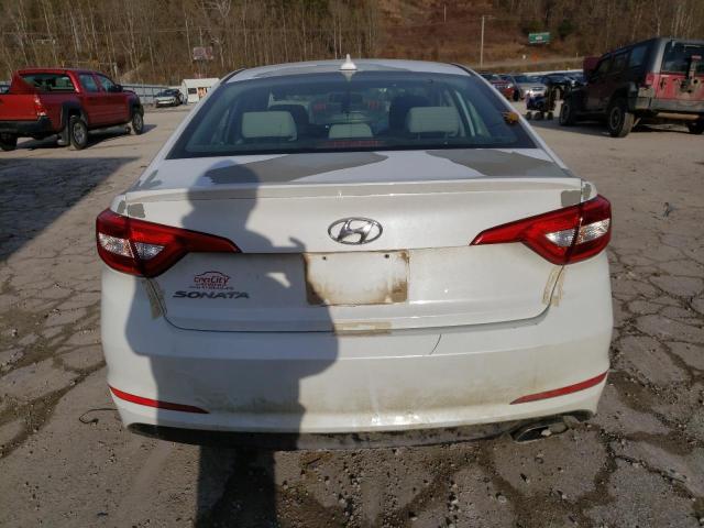 5NPE24AF1HH515761 - 2017 HYUNDAI SONATA SE WHITE photo 6