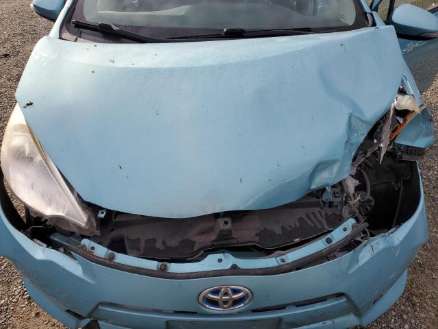 JTDKDTB35C1029420 - 2012 TOYOTA PRIUS C BLUE photo 11