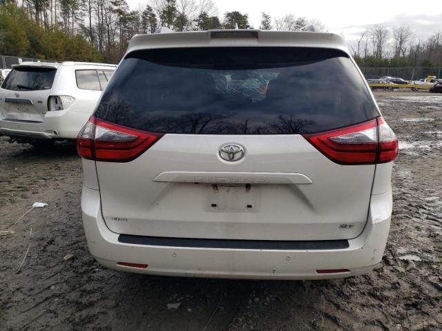 5TDYZ3DC5LS040154 - 2020 TOYOTA SIENNA XLE WHITE photo 6