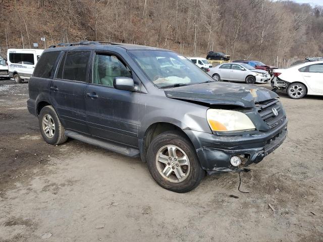 5FNYF18555B063398 - 2005 HONDA PILOT EXL GRAY photo 4