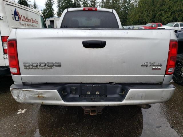 3D7KU28CX3G856127 - 2003 DODGE RAM 2500 ST SILVER photo 6