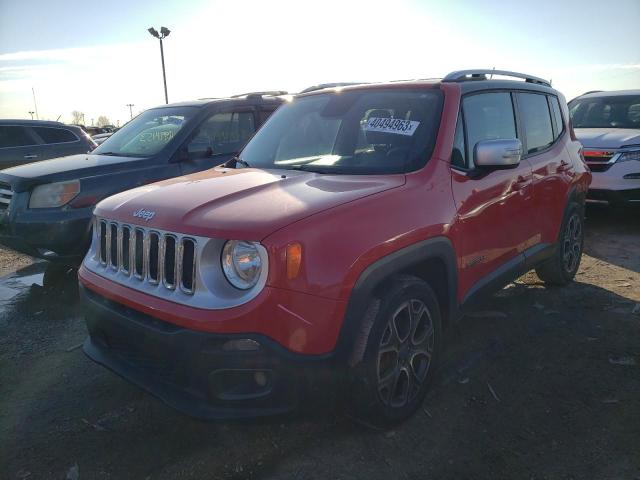 ZACCJADT8GPC68352 - 2016 JEEP RENEGADE LIMITED RED photo 1