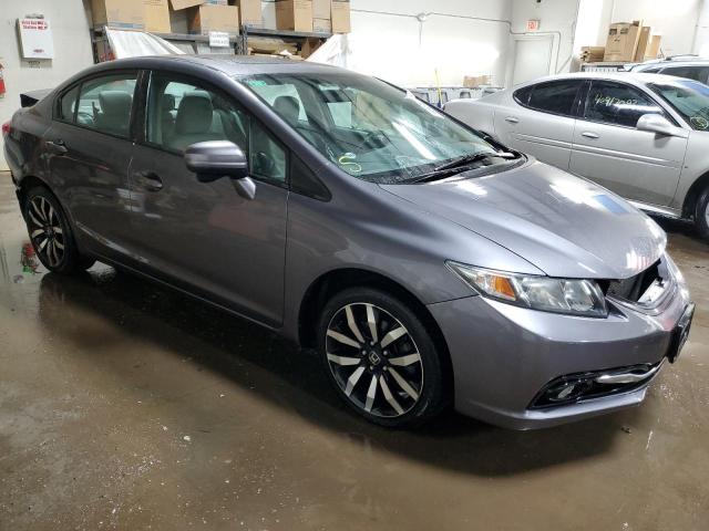 19XFB2F92FE077345 - 2015 HONDA CIVIC EXL 灰色 照片 4