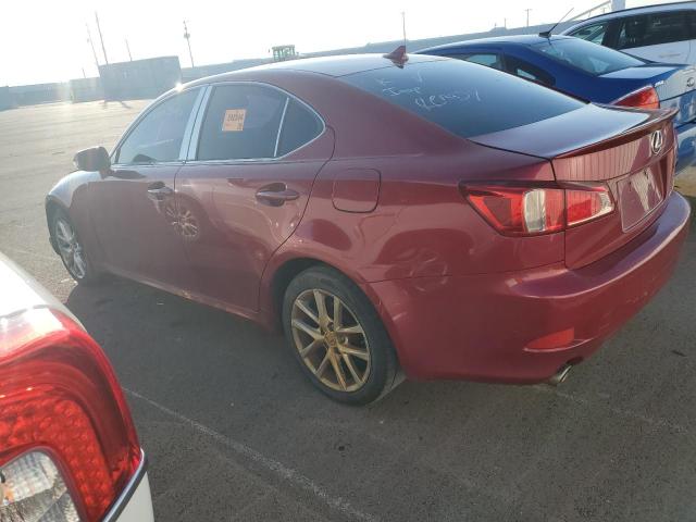 JTHCF5C28D5063876 - 2013 LEXUS IS 250 RED photo 2