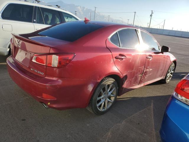 JTHCF5C28D5063876 - 2013 LEXUS IS 250 RED photo 3