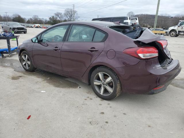 3KPFL4A74JE215054 - 2018 KIA FORTE LX MAROON photo 2