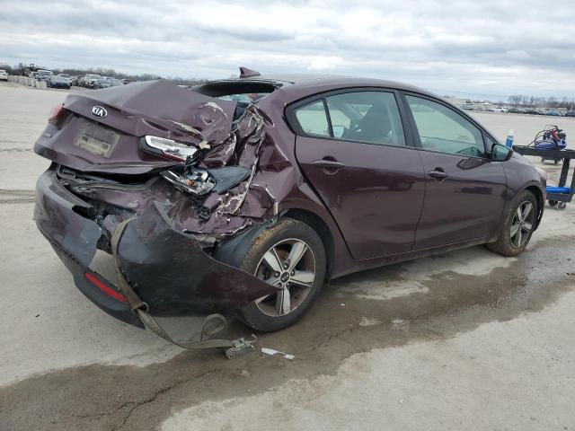 3KPFL4A74JE215054 - 2018 KIA FORTE LX MAROON photo 3