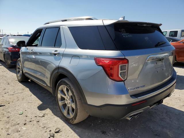 1FM5K8HC7LGC45821 - 2020 FORD EXPLORER PLATINUM SILVER photo 2