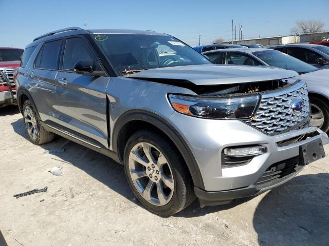 1FM5K8HC7LGC45821 - 2020 FORD EXPLORER PLATINUM SILVER photo 4